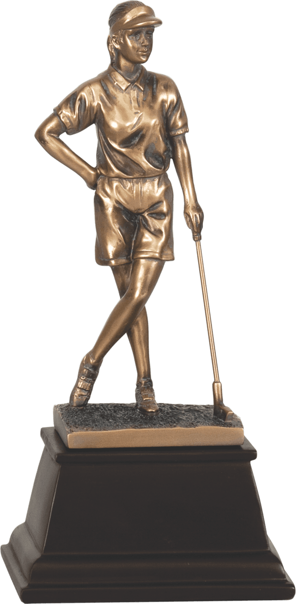 Bronze Female Golf Award Resin - Series 31 - AndersonTrophy.com