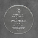 Circle Acrylic Corporate Award - Clear - AndersonTrophy.com