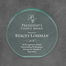 Circle Acrylic Corporate Award - Jade - AndersonTrophy.com