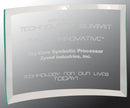 Clear Crescent Beveled Glass Award - 1/4" Thickness - AndersonTrophy.com