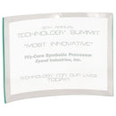 Clear Crescent Beveled Glass Award - 1/4" Thickness - AndersonTrophy.com