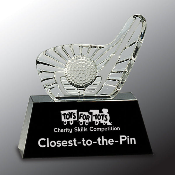 Closest To The Pin Crystal Golf Award - AndersonTrophy.com