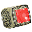 Color Stone Champion Rings - Antique Gold - AndersonTrophy.com