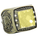 Color Stone Fantasy Rings - Antique Gold - AndersonTrophy.com
