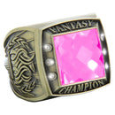 Color Stone Fantasy Rings - Antique Gold - AndersonTrophy.com