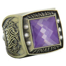 Color Stone Finalist Rings - Antique Gold - AndersonTrophy.com