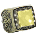 Color Stone Finalist Rings - Antique Gold - AndersonTrophy.com