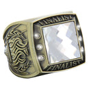 Color Stone Finalist Rings - Antique Gold - AndersonTrophy.com