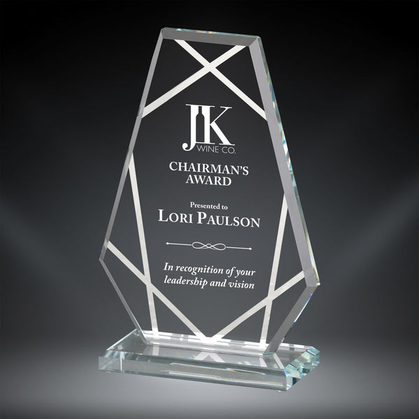 Contour Tower Glass Award - AndersonTrophy.com