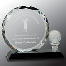 CRY026 Series Crystal Golf Award - AndersonTrophy.com