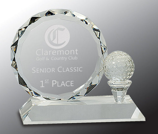Crystal Circle Golf Award - AndersonTrophy.com