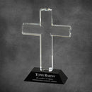 Crystal Cross on Black Base - AndersonTrophy.com