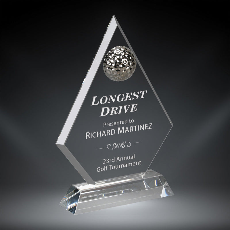 Crystal Golf Diamond Award - AndersonTrophy.com