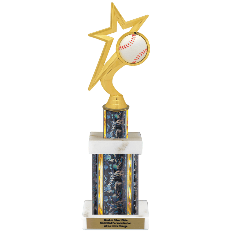 Custom Baseball Trophy - Type G Series 1FIG5001 - AndersonTrophy.com