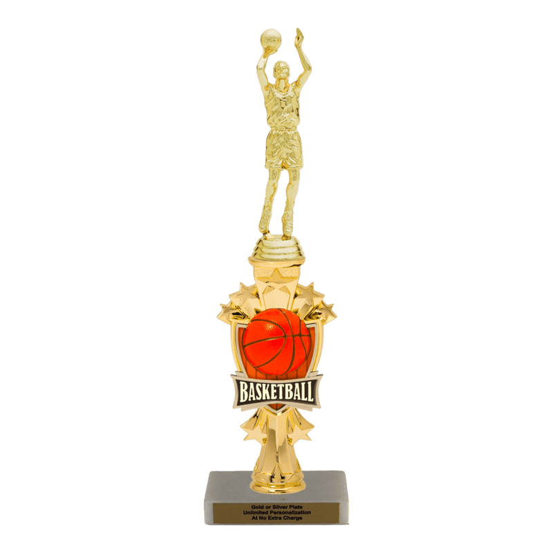 Custom Basketball Trophy - Type B Series 3505/2MR733 - AndersonTrophy.com