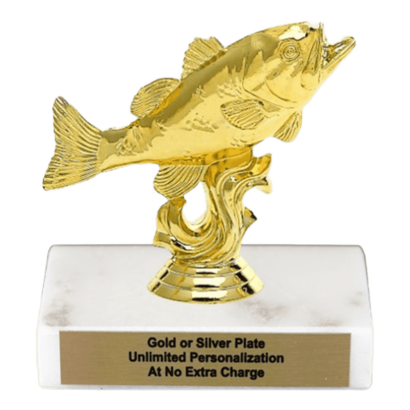 Custom Bass Fishing Trophy - Type A Series 3456 - AndersonTrophy.com