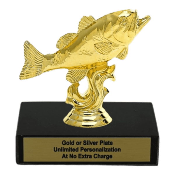 Custom Bass Fishing Trophy - Type A Series 3456 - AndersonTrophy.com
