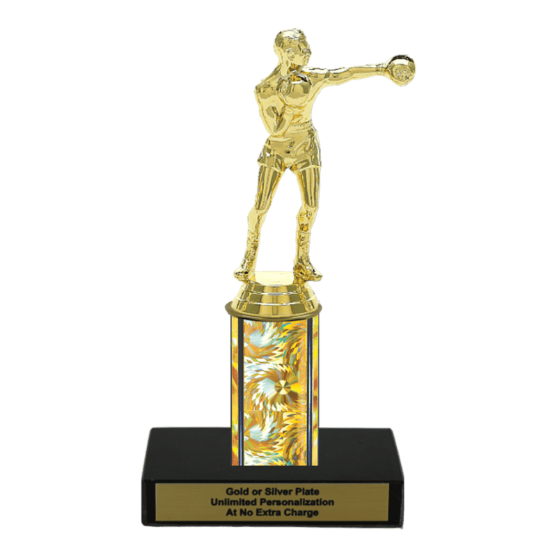 Boxing Abstract Trophy Custom Boxing Trophy - Type C Series 3509 - Custom Trophy Features