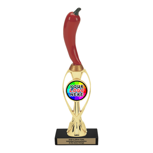 Custom Chili Pepper Trophy - Type B Series 351157GS/36013 - AndersonTrophy.com