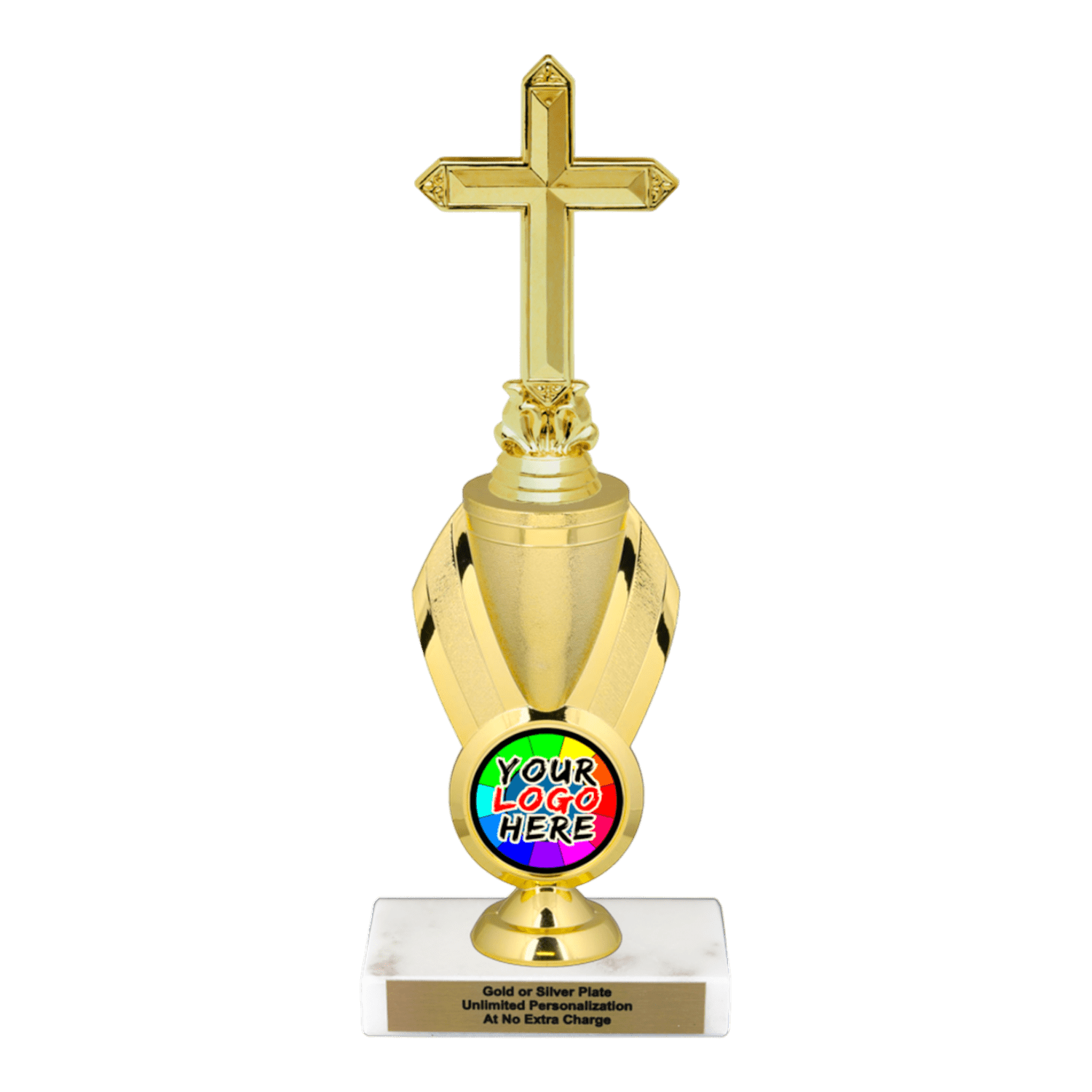 Custom Cross Trophy - Type B Series 34044 Engraved | Marble Base ...