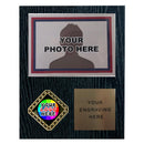 Custom Diamond Insert Team Photo Plaque - Black Oak - AndersonTrophy.com