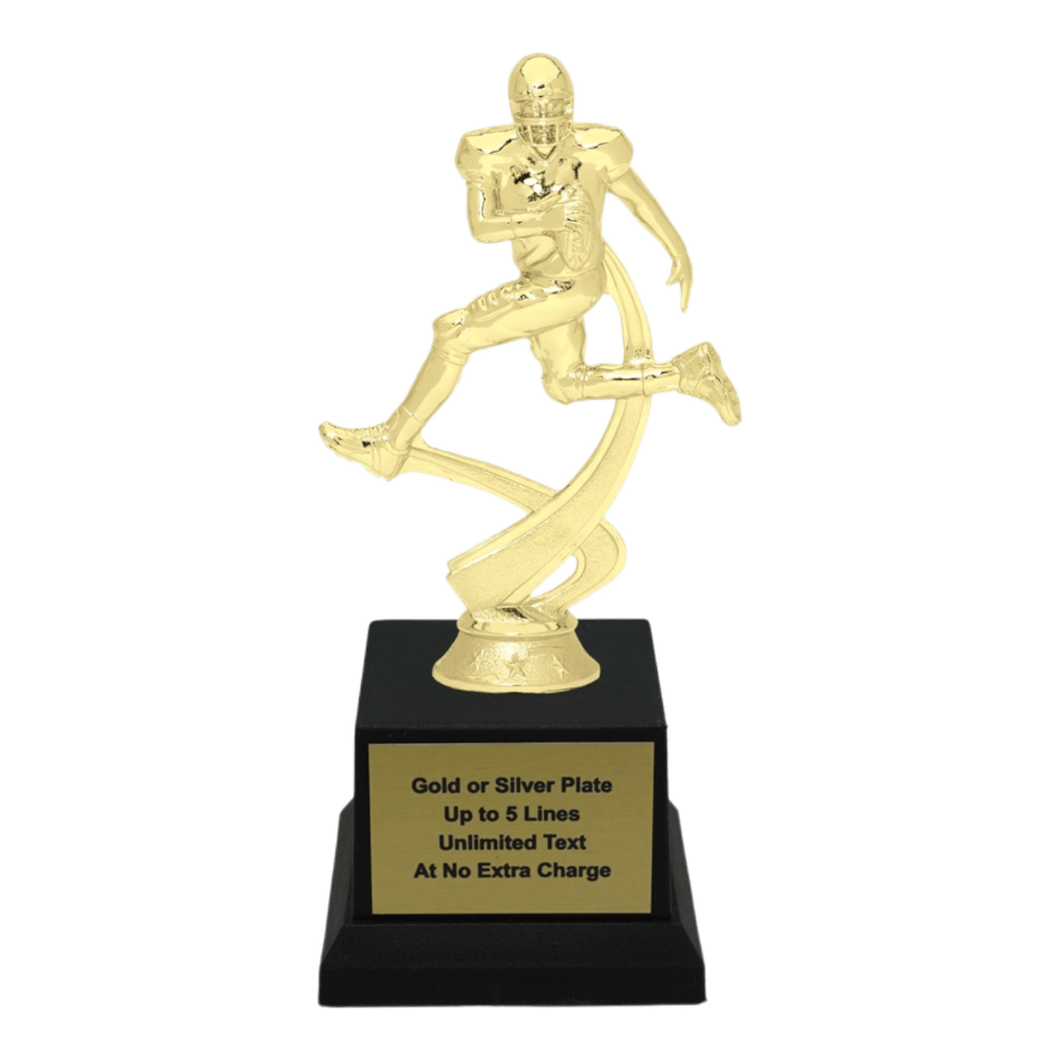 Throphy Type Message In Custom Football Trophy - Type A1 Series 2MF4510 | Engraved Nameplate