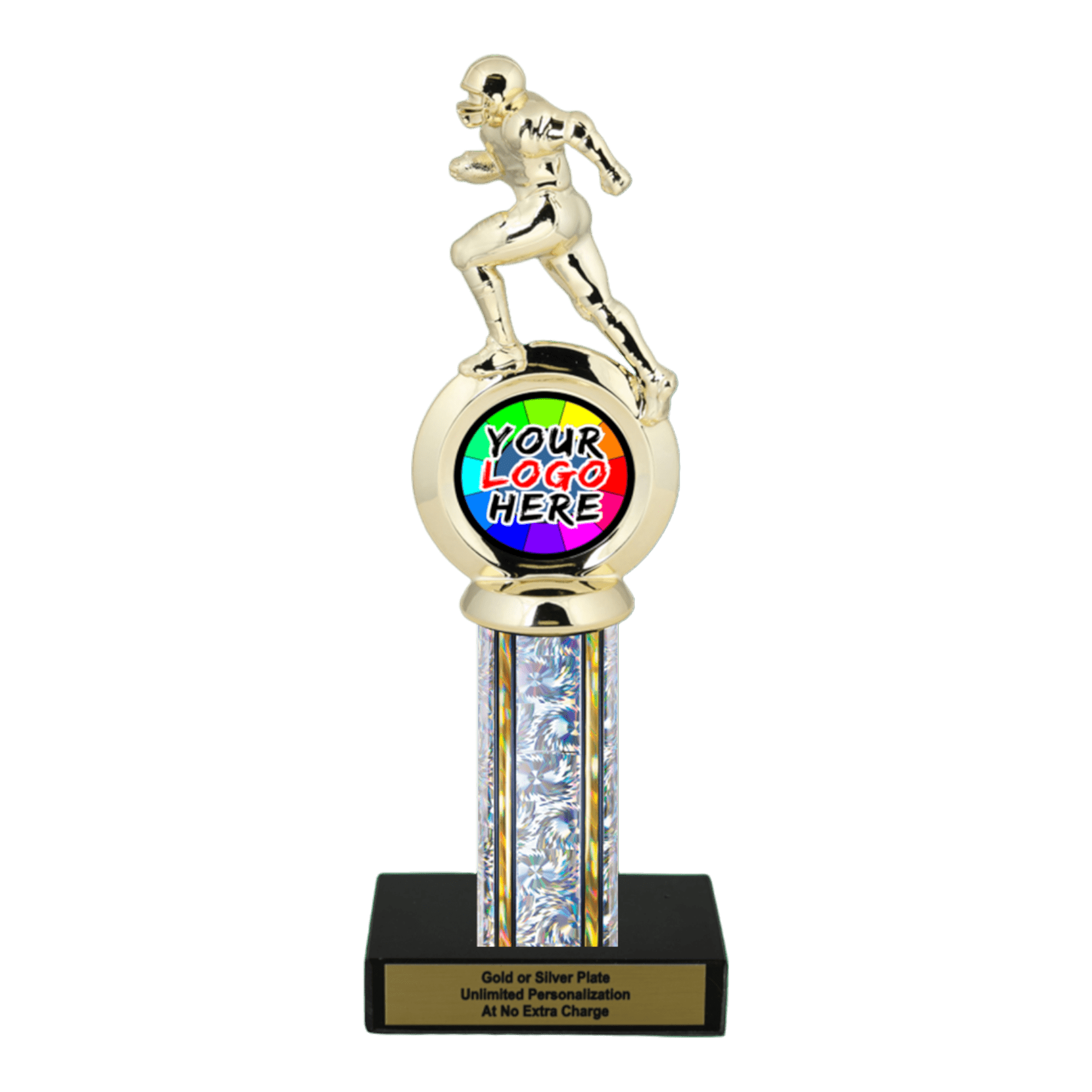 Customizable Insert Football Trophy Type C Series 35700 Customizable insert football trophy type c series 35700