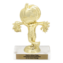 Custom Halloween Pumpkin Trophy - Type A Series 36509 - AndersonTrophy.com