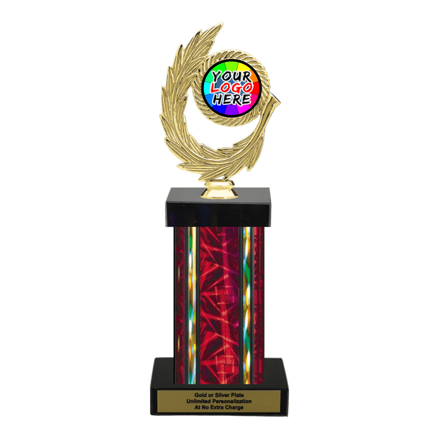 Custom Insert Trophy Customizable Insert Leaf Trophy - Type F Series 2H342
