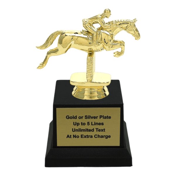 Custom Jumping Horse Trophy - Type A1 Series 34006 - AndersonTrophy.com
