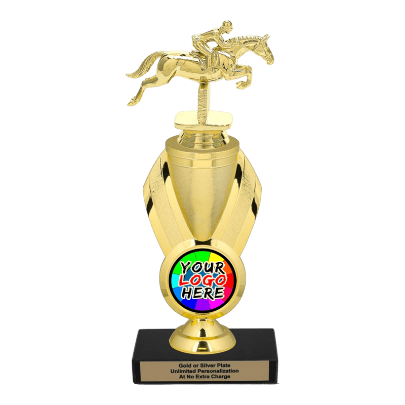 Custom Jumping Horse Trophy - Type B Series 34006/342655 - AndersonTrophy.com