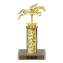 Custom Jumping Horse Trophy - Type C Series 34006 - AndersonTrophy.com