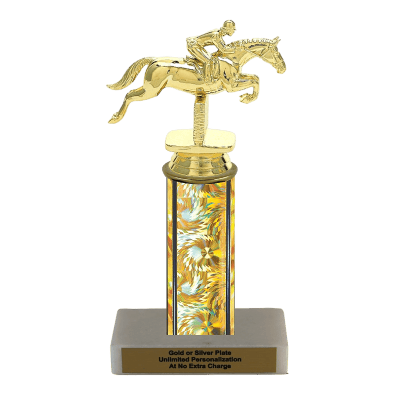 Custom Jumping Horse Trophy - Type C Series 34006 - AndersonTrophy.com