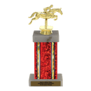 Custom Jumping Horse Trophy - Type F Series 34006 - AndersonTrophy.com