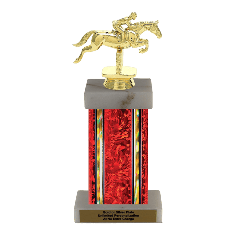 Custom Jumping Horse Trophy - Type F Series 34006 - AndersonTrophy.com
