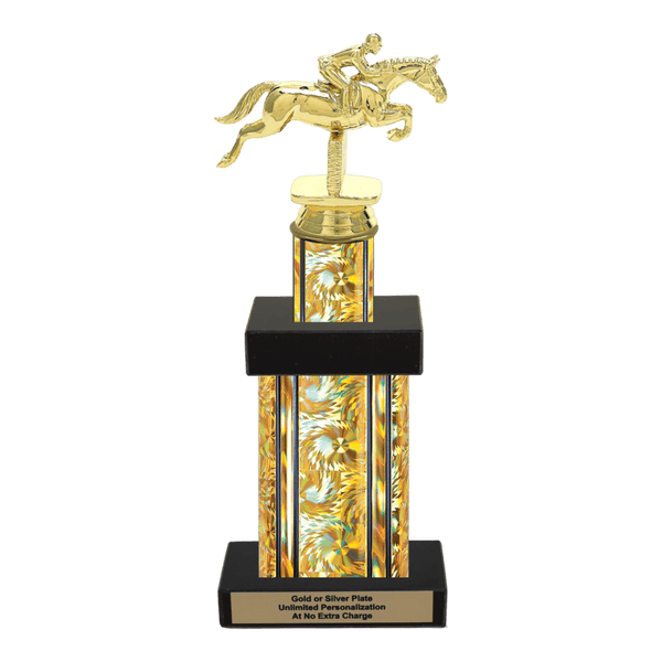 Custom Jumping Horse Trophy - Type G Series 34006 - AndersonTrophy.com