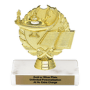 Custom Lamp of Knowledge Trophy - Type A Series 33033 - AndersonTrophy.com