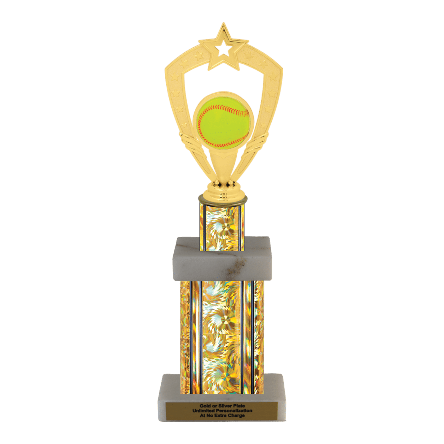 Throphy Type Message In Custom Softball Trophy - Type G Series 1RP92796