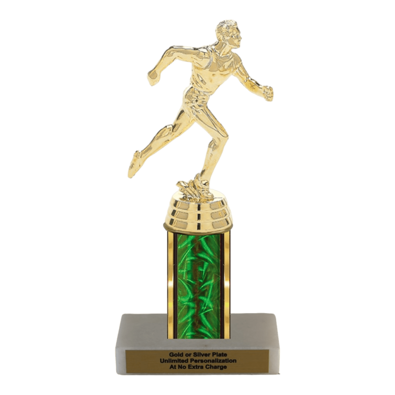 Custom Track Trophy - Custom Track Trophy | Engraved Nameplate, Marble Base