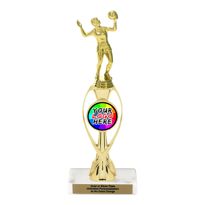 Custom Volleyball Trophy - Type B Series 3518/36013 - AndersonTrophy.com