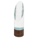 Cylinder Sierra Glass Award with Walnut Base - AndersonTrophy.com