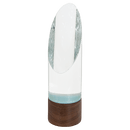 Cylinder Sierra Glass Award with Walnut Base - AndersonTrophy.com
