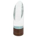Cylinder Sierra Glass Award with Walnut Base - AndersonTrophy.com