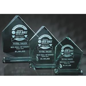 Demi Diamond Jade Glass Corporate Award - AndersonTrophy.com