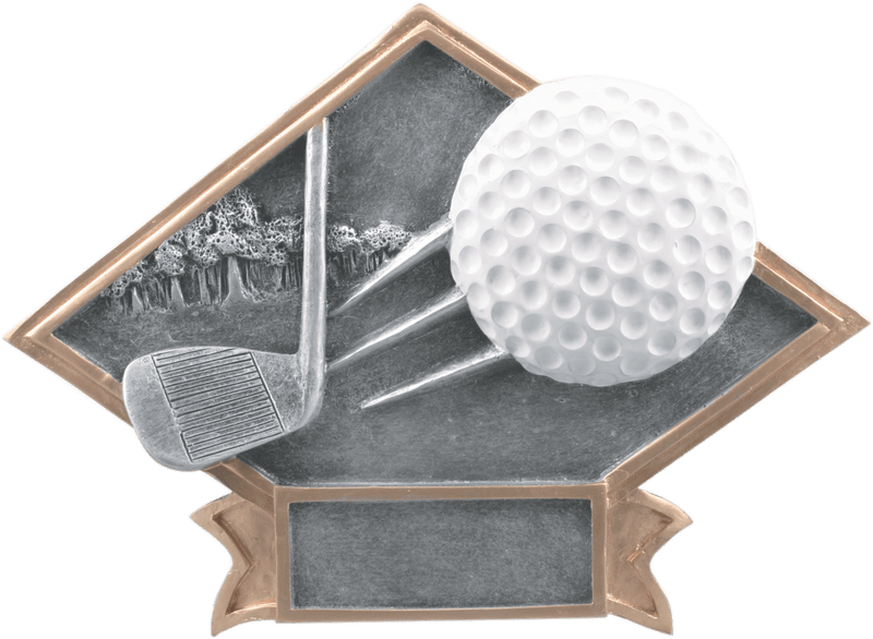 Diamond Plate Golf Resin - AndersonTrophy.com