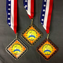 Diamond Star Custom Insert Medal - AndersonTrophy.com