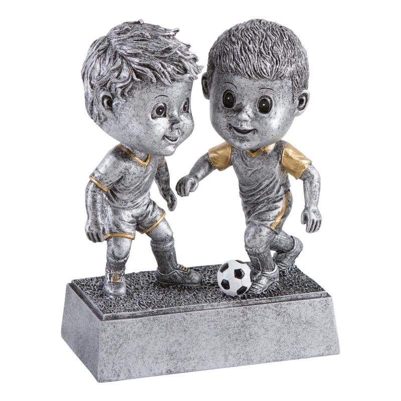 Double Bobble Male Soccer Resin - AndersonTrophy.com
