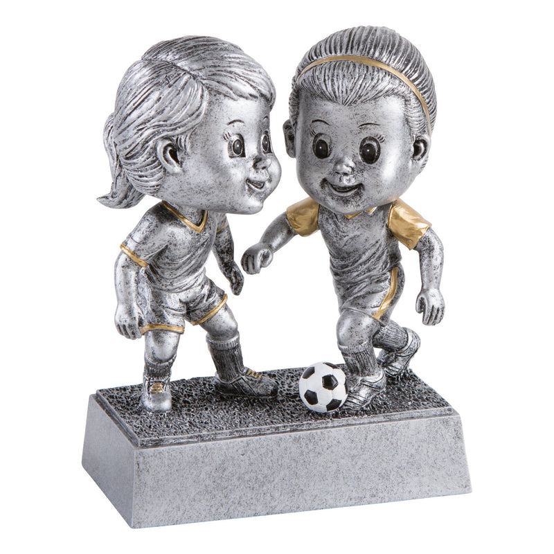 Double Bobble Series Soccer Resin Trophy - AndersonTrophy.com