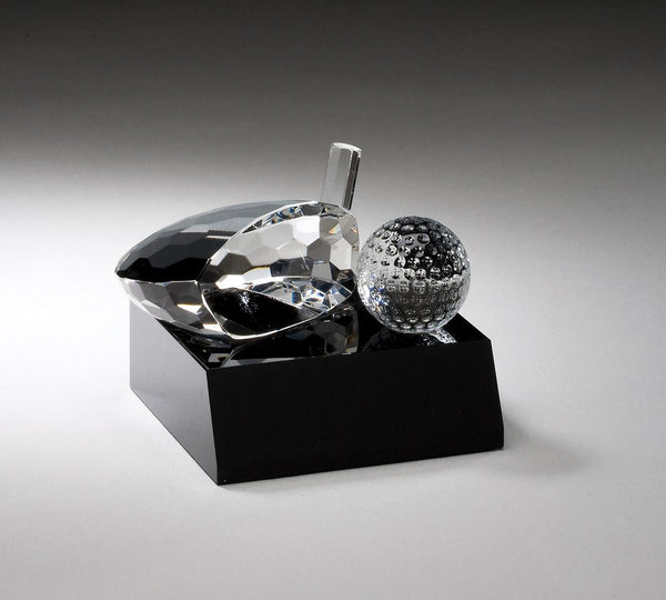 Driver Clubhead and Ball Crystal Golf Award - AndersonTrophy.com