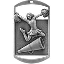 DT Hi Relief Series Cheer Dog Tag - AndersonTrophy.com